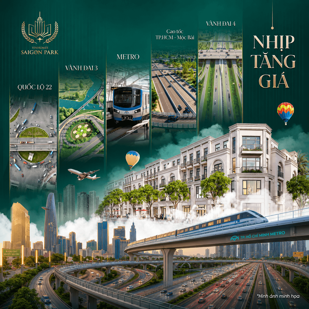 Hình minh họa sức hút Vinhomes Saigon Park
